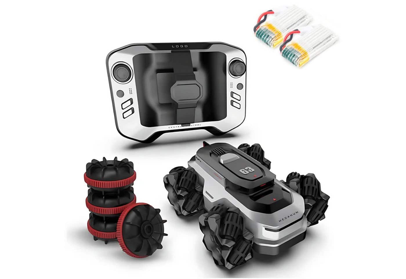 Esun RC-Auto Amphibienfahrzeug Ferngesteuertes Auto Mini RC Auto Car Pool Spielzeug (SET