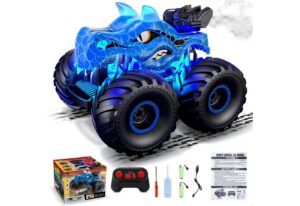 Esun RC-Auto Ferngesteuerter Monstertruck Ferngesteuert mitSpray (mit Licht und Sound)