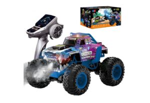 Esun RC-Auto Ferngesteuerter RC Auto 1:12 Monster Truck Ferngesteuert mit Spray (SET