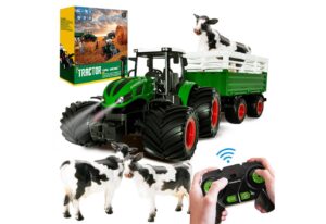 Esun RC-Traktor Ferngesteuerter Traktor mit Anhänger