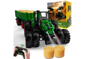 Esun RC-Traktor Ferngesteuerter Traktor mit Anhänger
