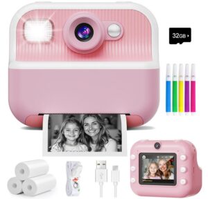 FOUORTUNATE-BEE Spielzeug-Kamera Sofortbildkamera Kinder
