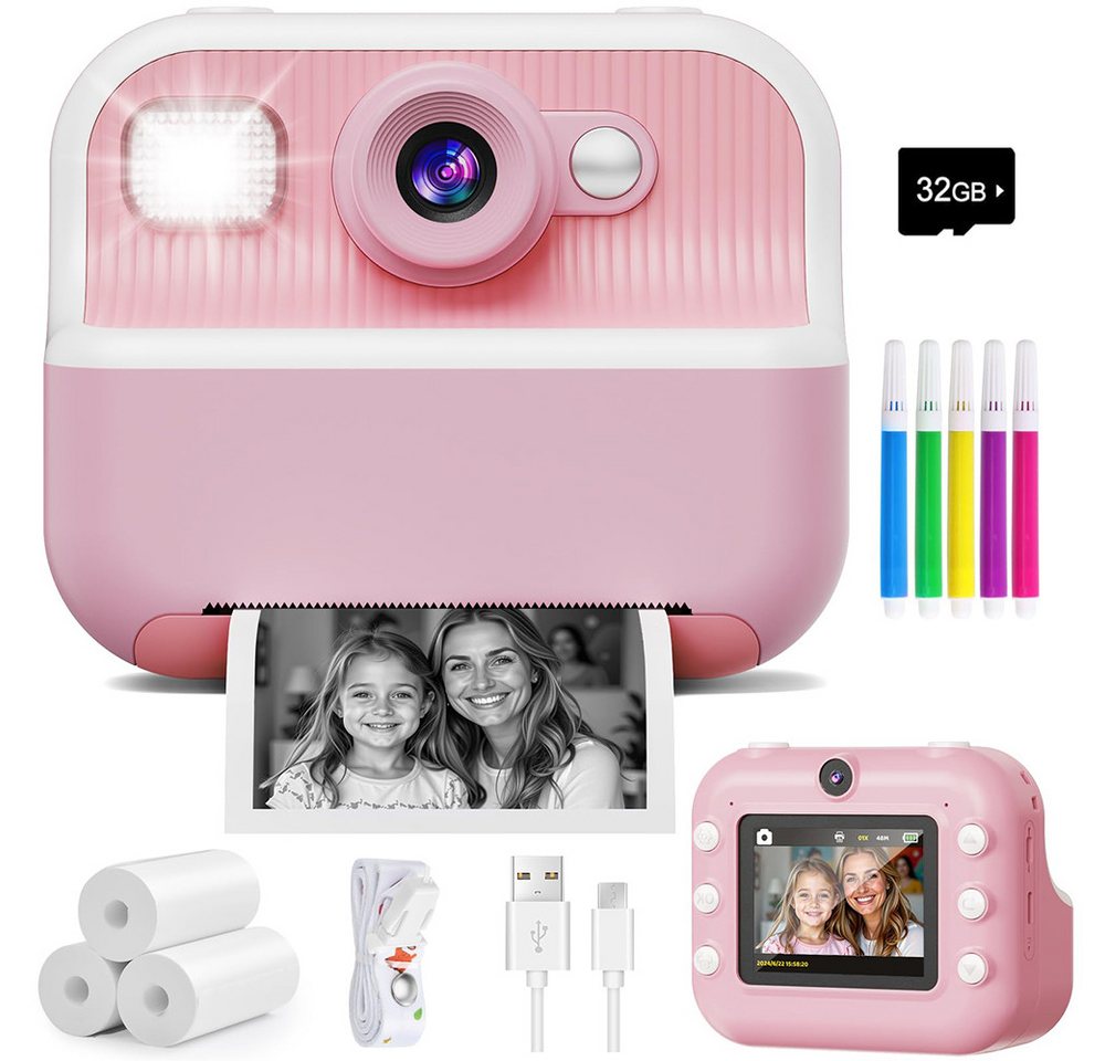 FOUORTUNATE-BEE Spielzeug-Kamera Sofortbildkamera Kinder