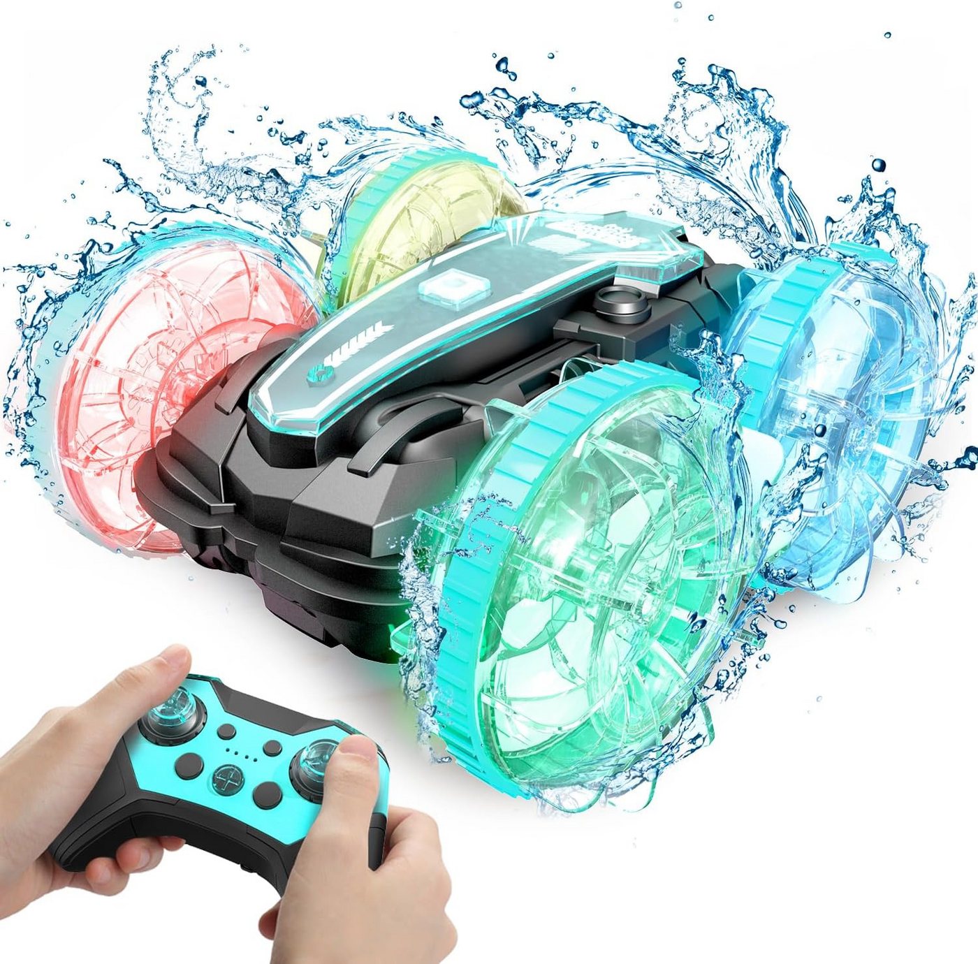 Rolipo RC-Auto Amphibienfahrzeug Ferngesteuertes Auto ab 4 5 6 7 8 9 Jahre