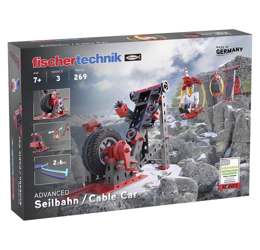 fischertechnik Lernspielzeug fischertechnik 564068 Seilbahn Bausatz ab 7 Jahre